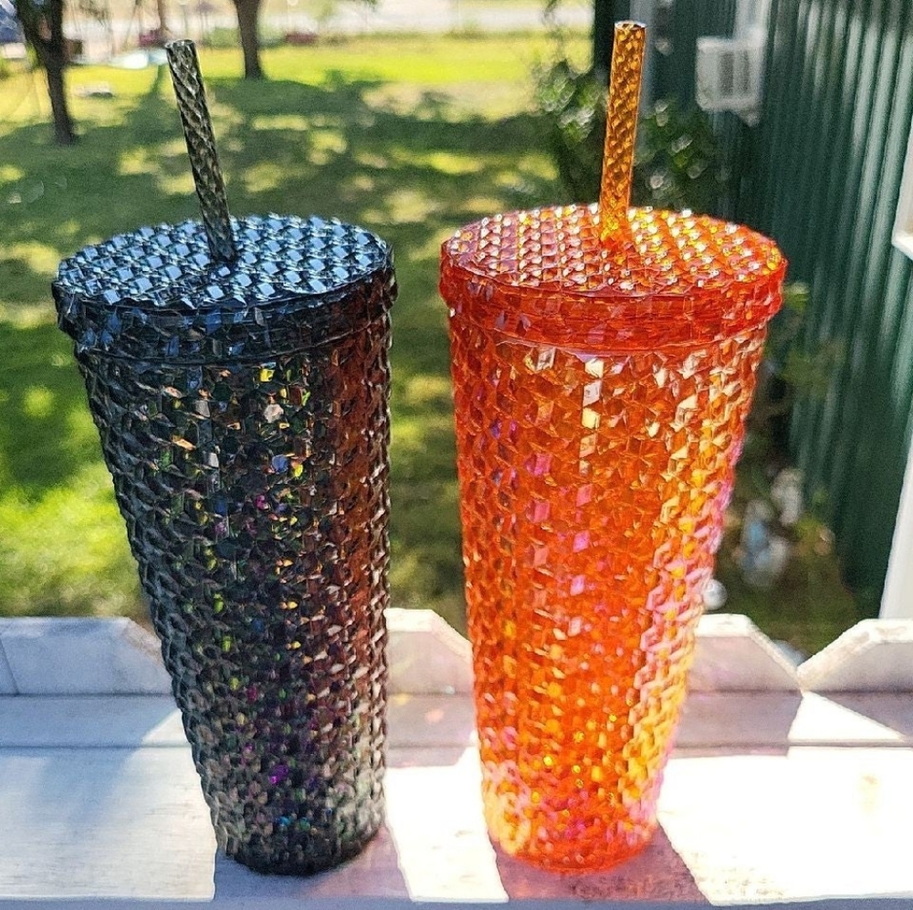 Starbucks Orange textured tumbler